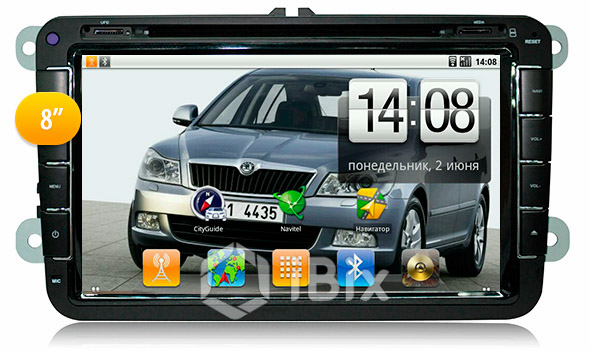 Магнитола iBix Skoda Yeti Магнитола iBix Skoda Yeti